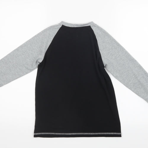 PatPat Boys Black   Basic T-Shirt Size 8-9 Years