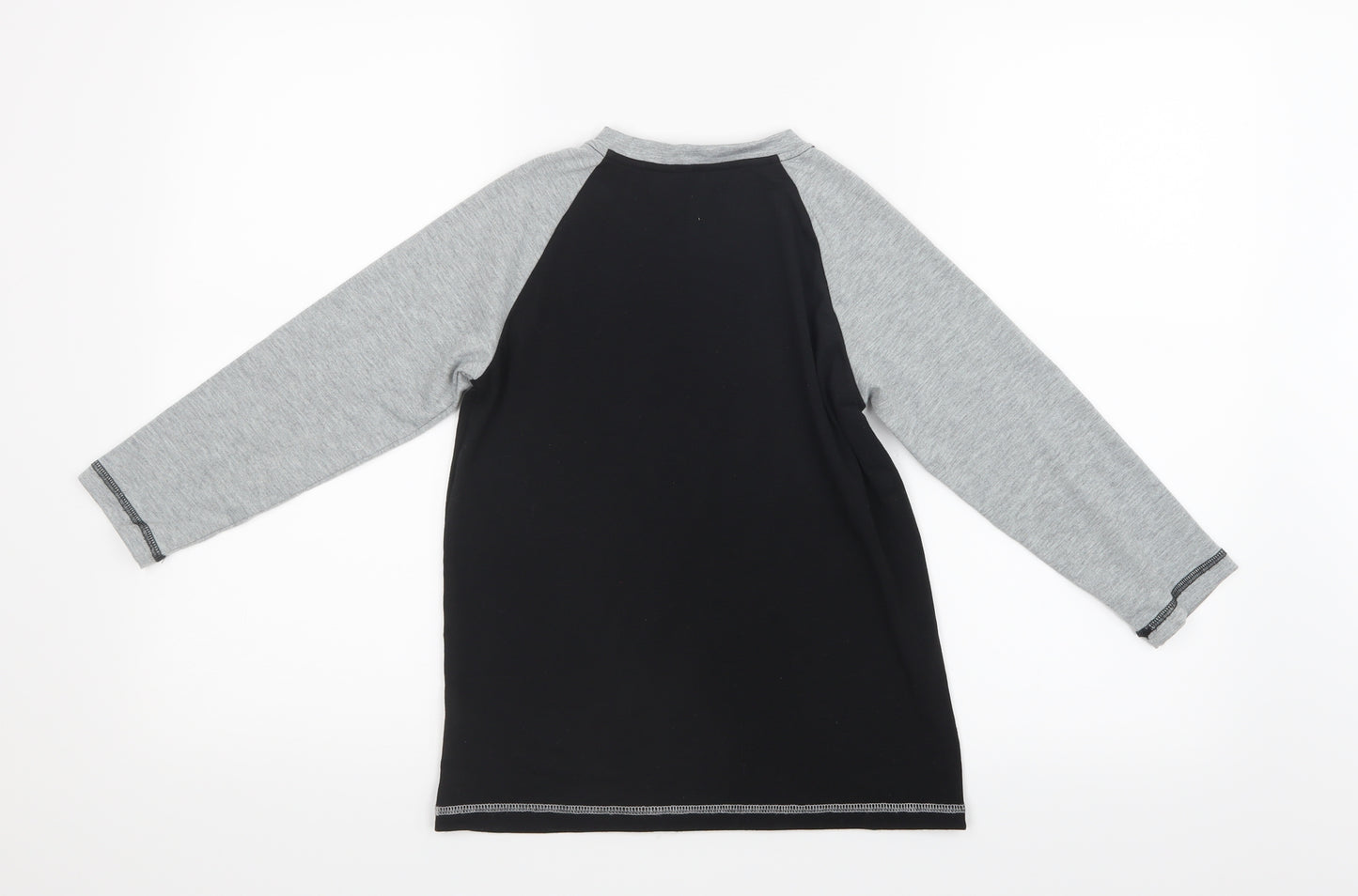 PatPat Boys Black   Basic T-Shirt Size 8-9 Years