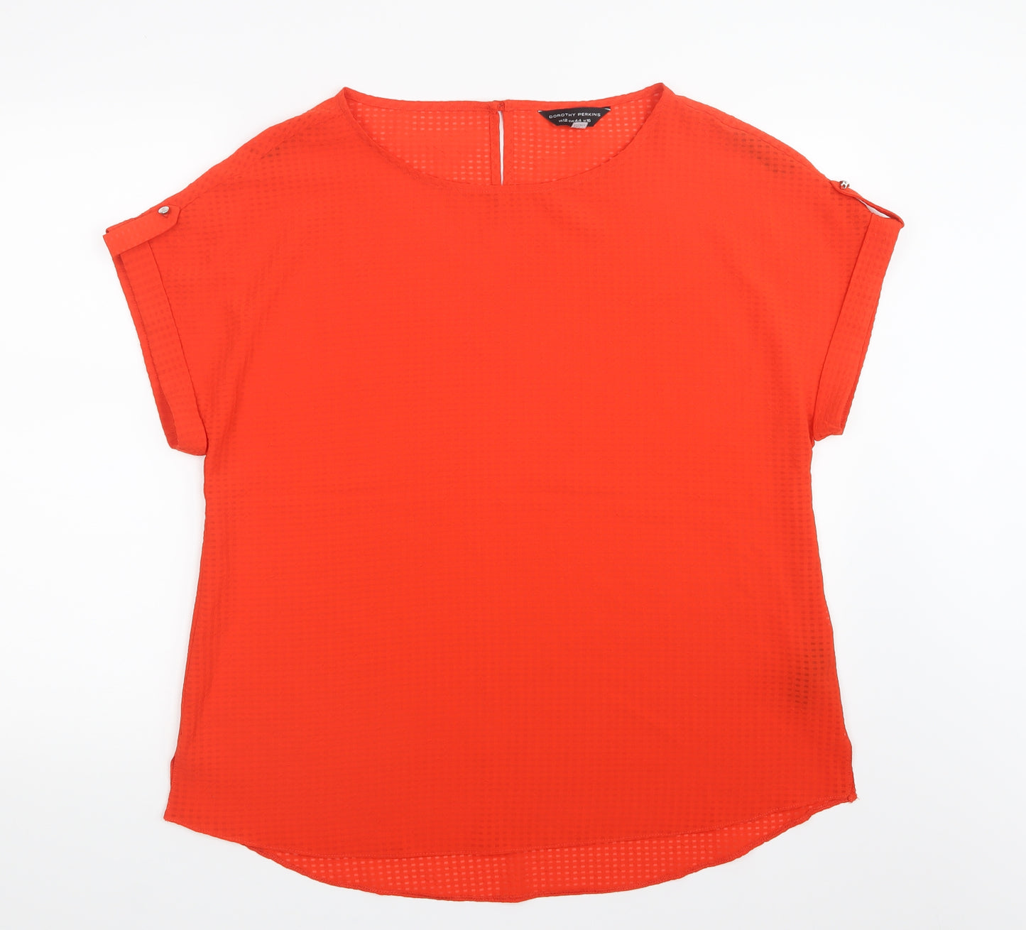 Dorothy Perkins Womens Orange   Basic Blouse Size 16