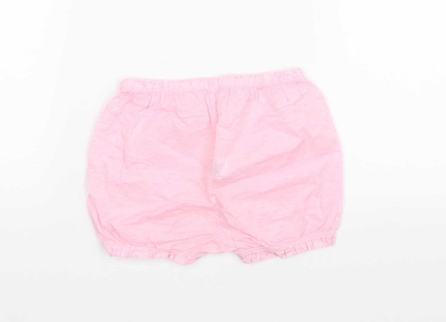 BHS Girls Pink   Cropped Trousers Size 9-12 Months