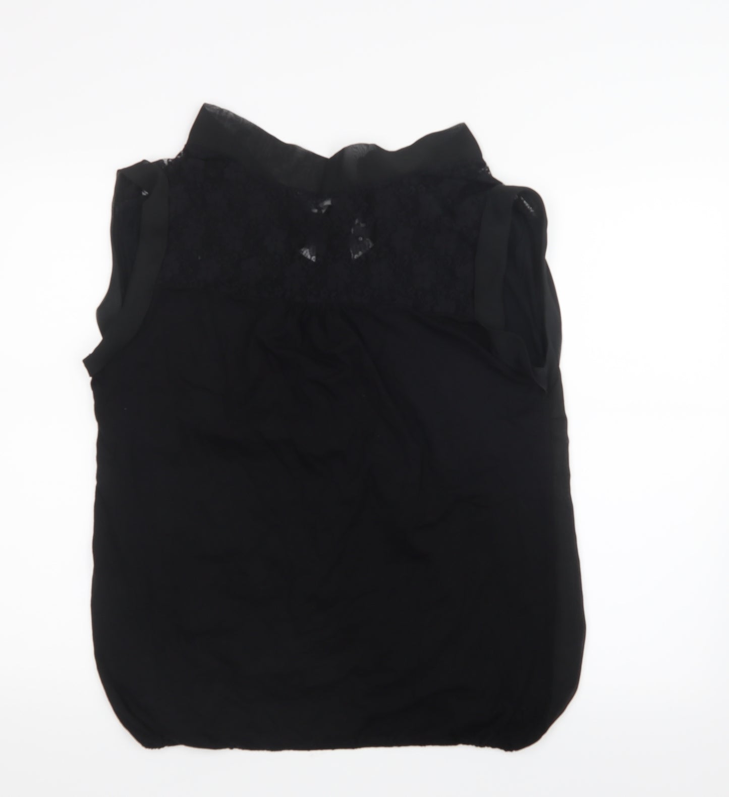 Dorothy Perkins Womens Black  Mesh Basic Blouse Size 16