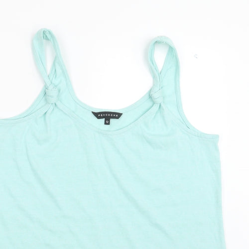 Peacocks Womens Green   Basic Tank Size 12