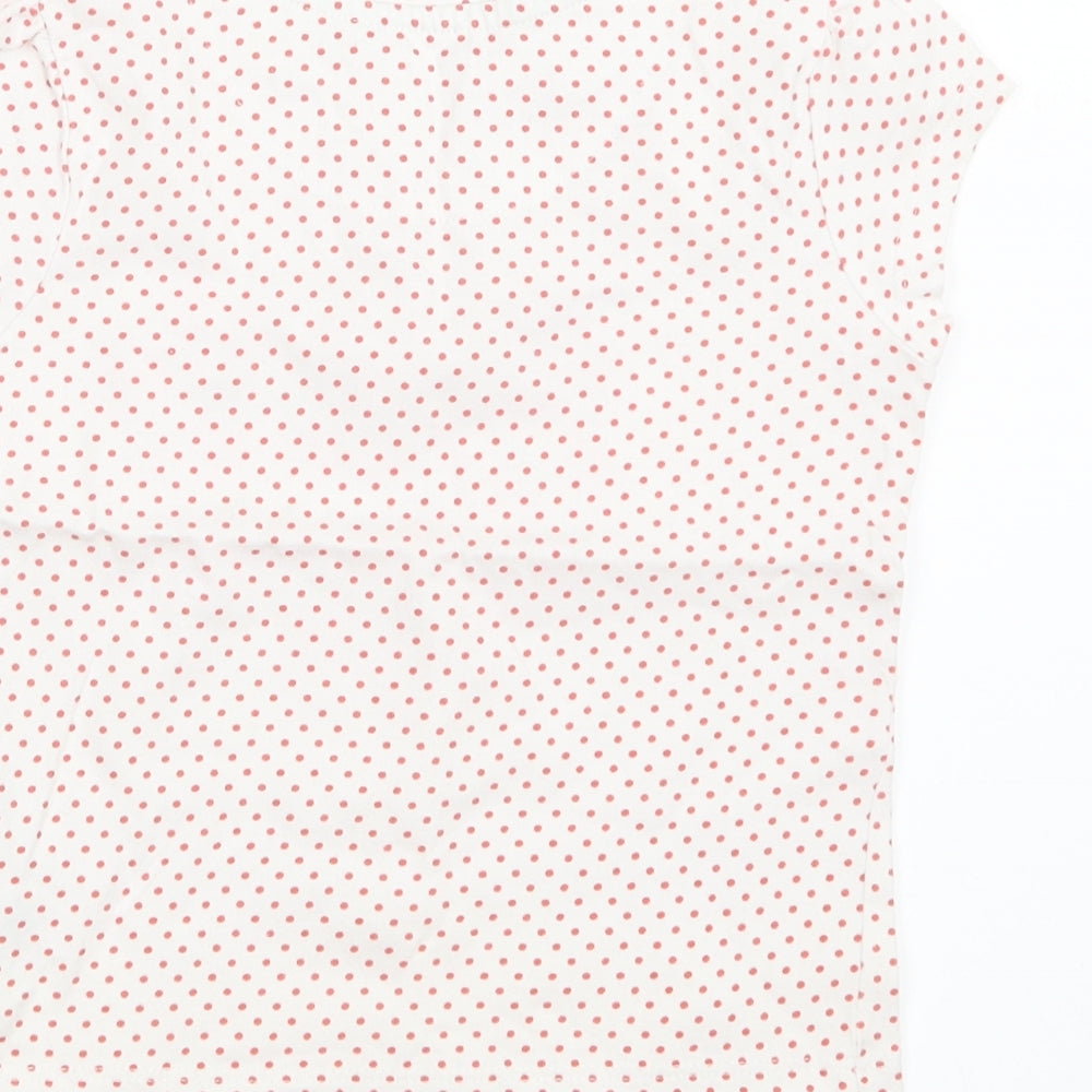 Mothercare Girls Red Polka Dot  Basic T-Shirt Size 2-3 Years