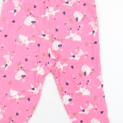Primark Girls Pink Geometric  Capri Pyjama Pants Size 12-18 Months