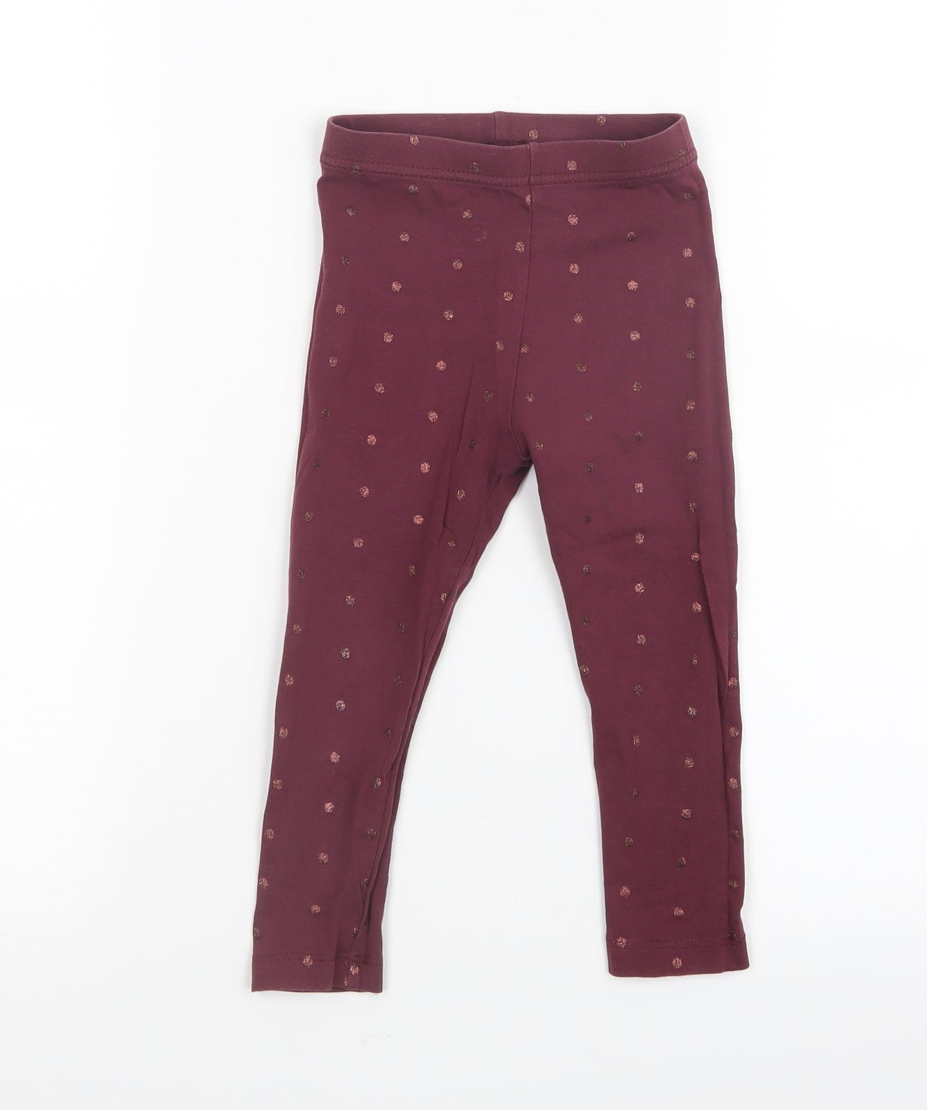 George Girls Purple   Carrot Trousers Size 2-3 Years