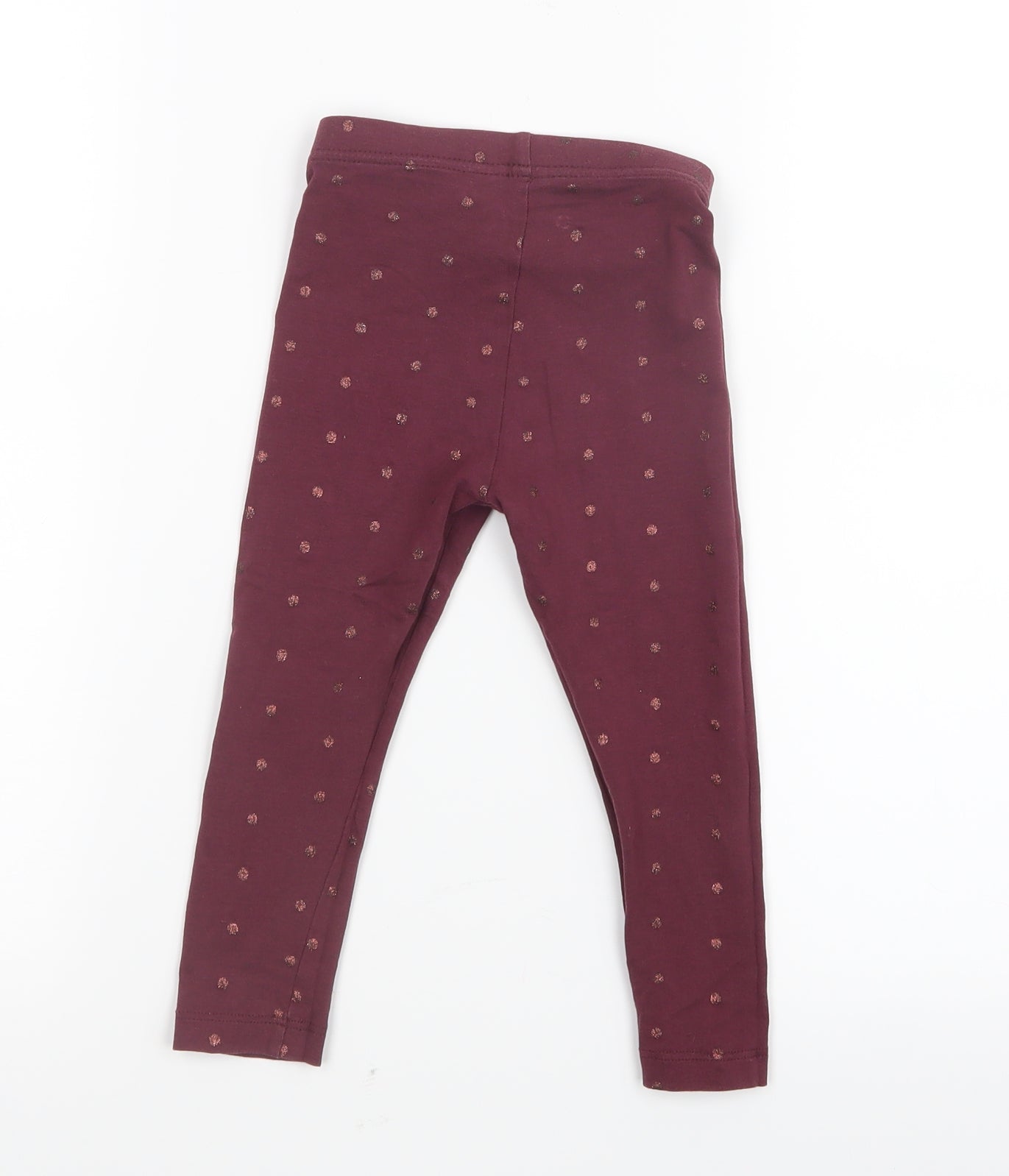 George Girls Purple   Carrot Trousers Size 2-3 Years