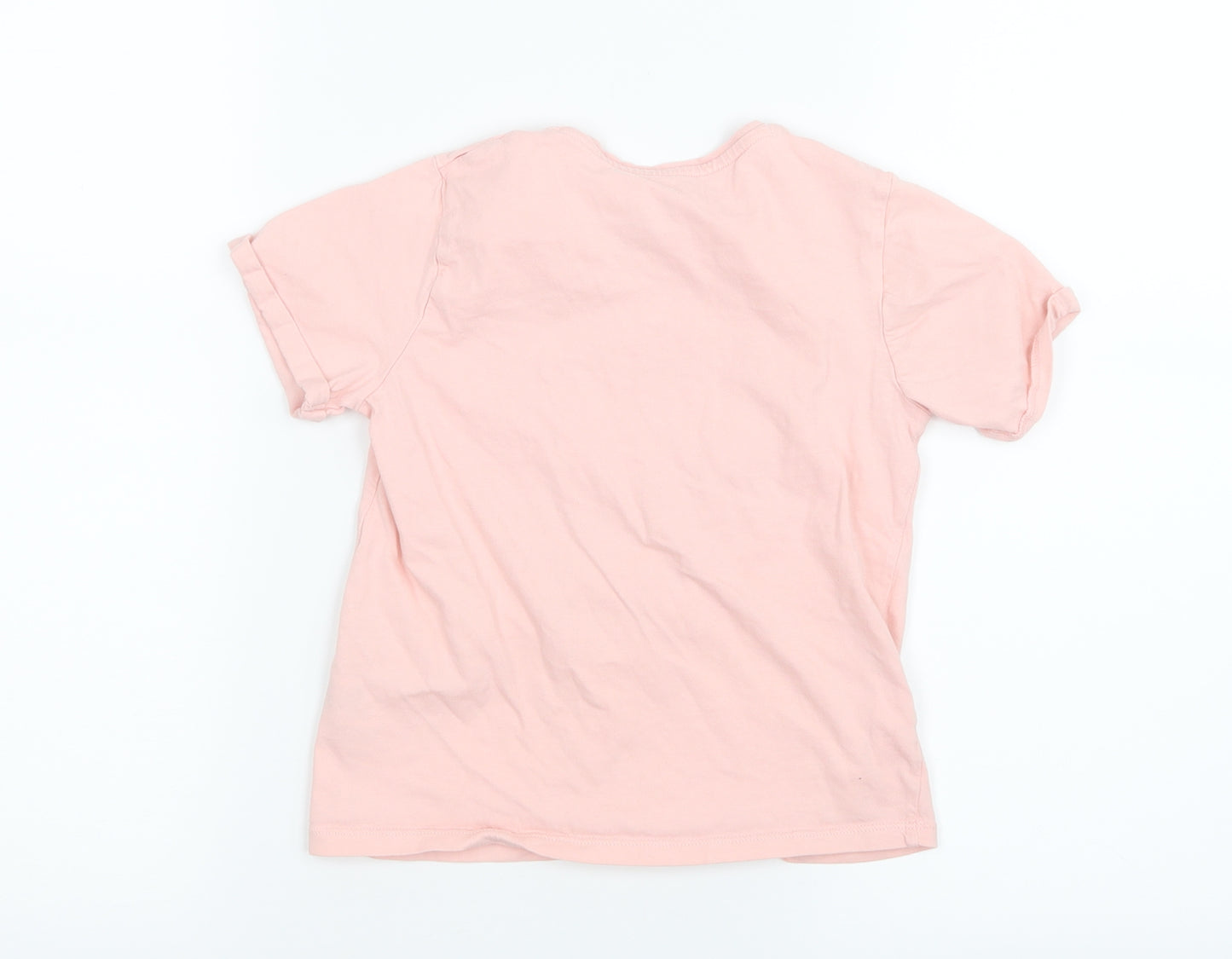 F&F Girls Pink   Basic T-Shirt Size 6-7 Years