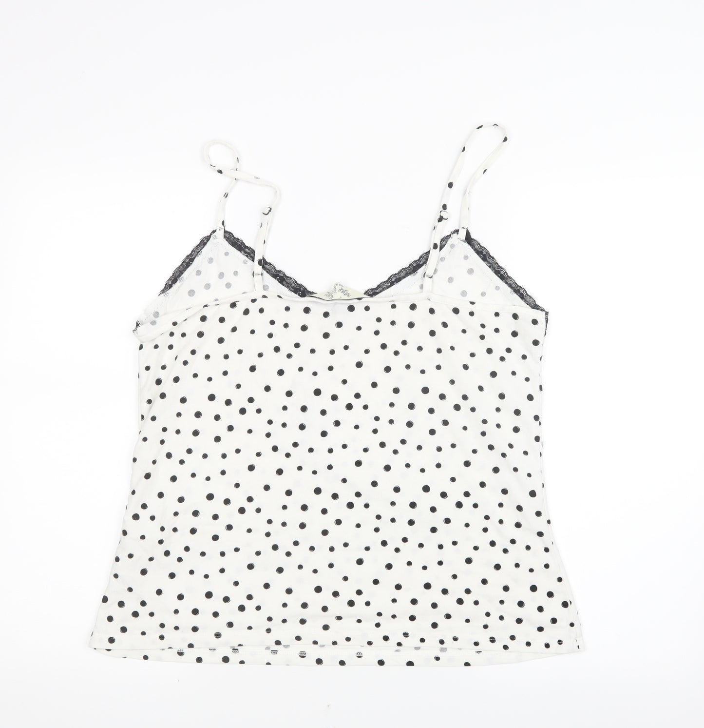 Love to Lounge Womens Black Polka Dot  Cami Pyjama Top Size 12