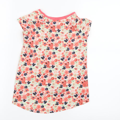 TU Girls Red Floral  Basic T-Shirt Size 6 Years