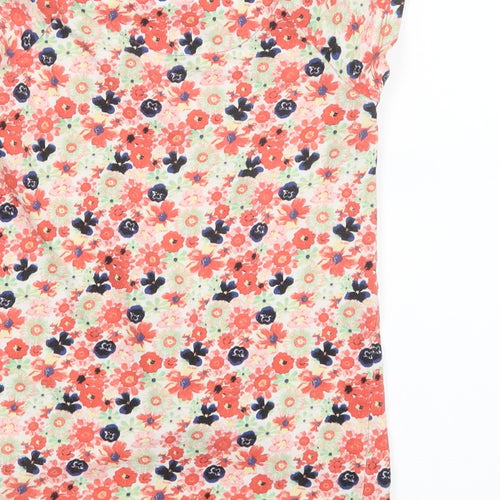 TU Girls Red Floral  Basic T-Shirt Size 6 Years