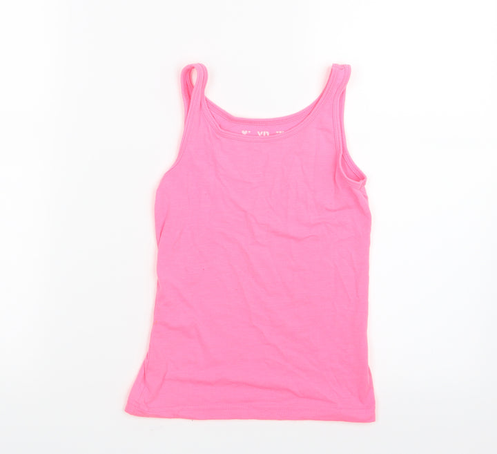 Young Dimension Girls Pink Basic Tank Size 7-8 Years