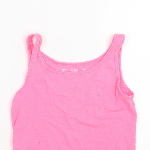 Young Dimension Girls Pink   Basic Tank Size 7-8 Years