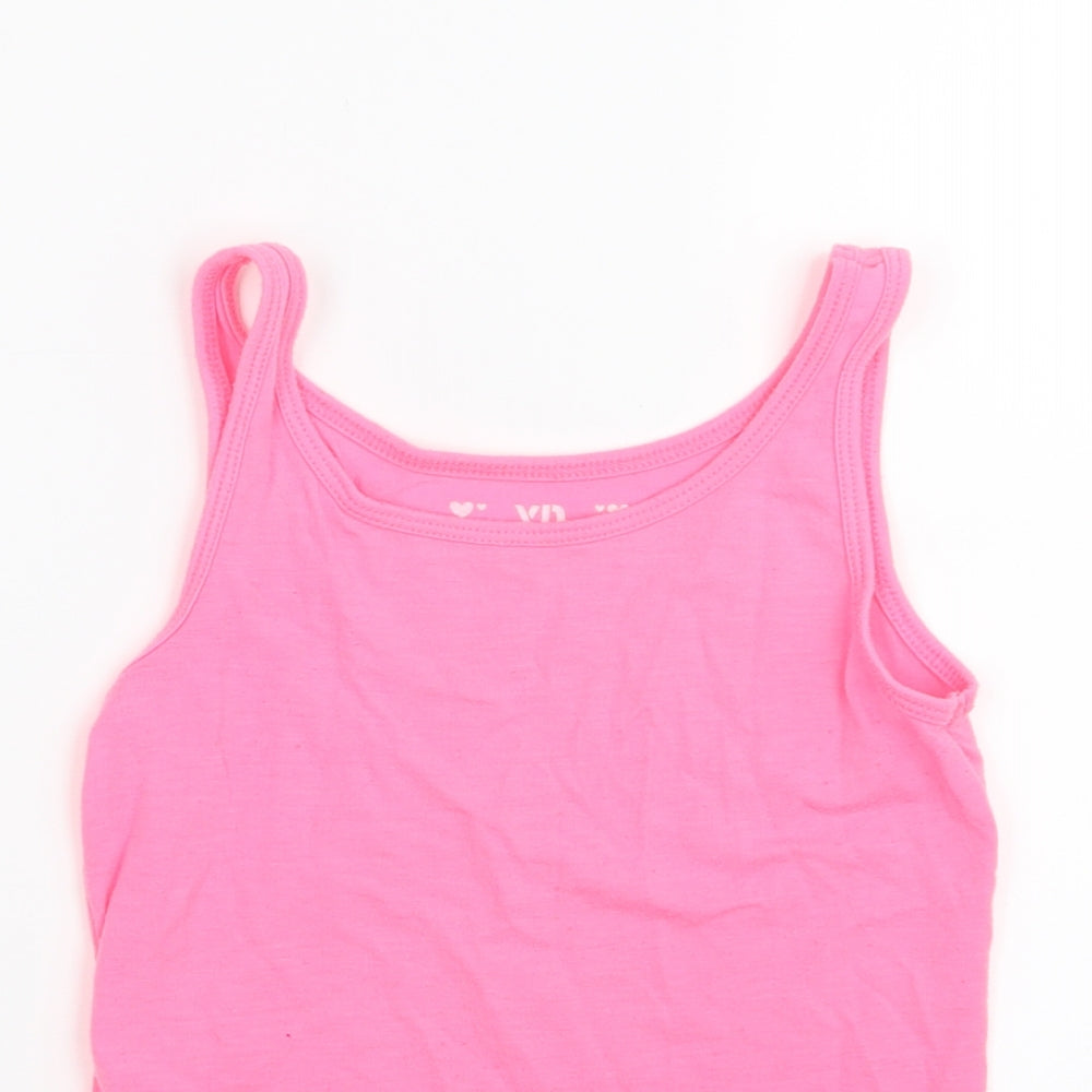 Young Dimension Girls Pink   Basic Tank Size 7-8 Years