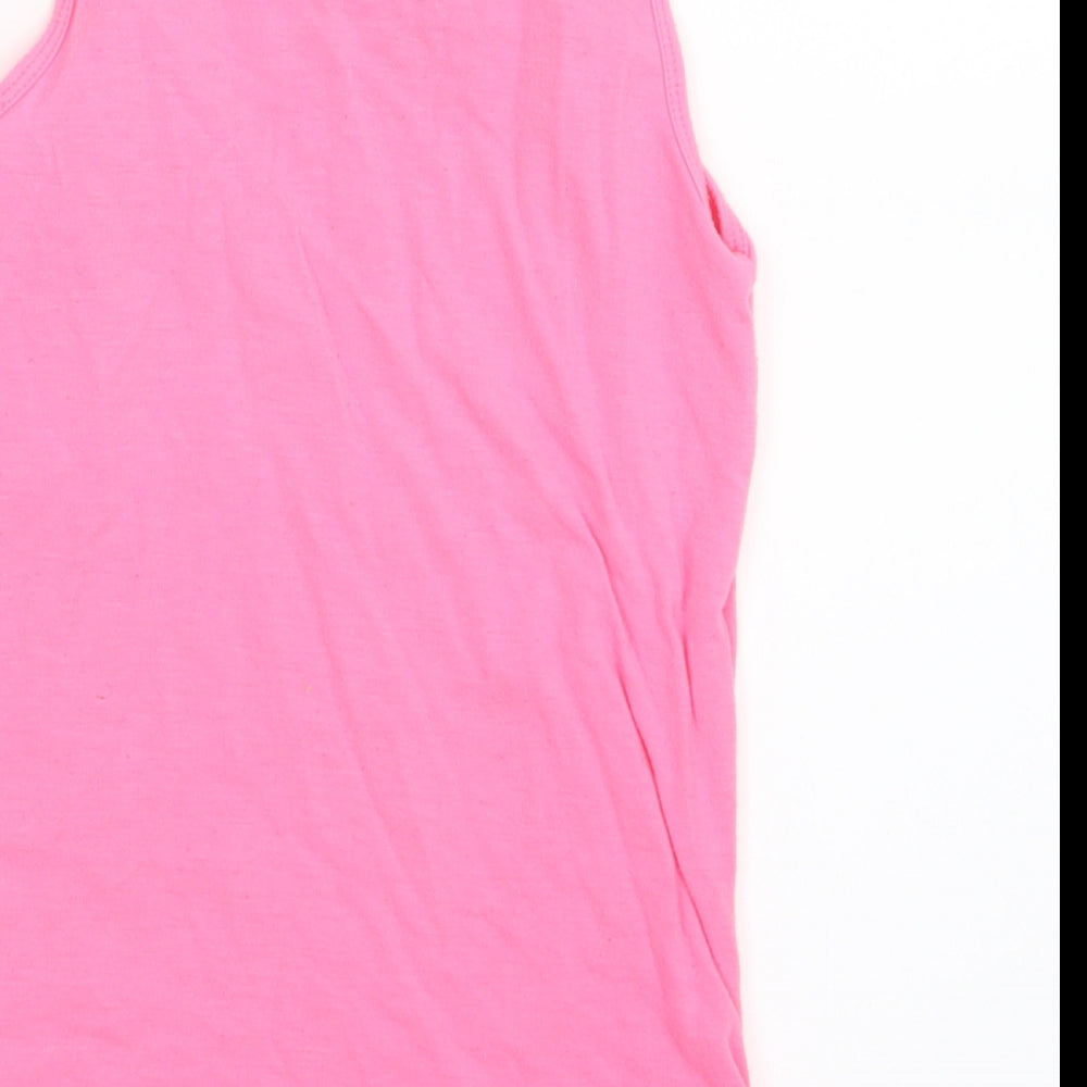 Young Dimension Girls Pink   Basic Tank Size 7-8 Years