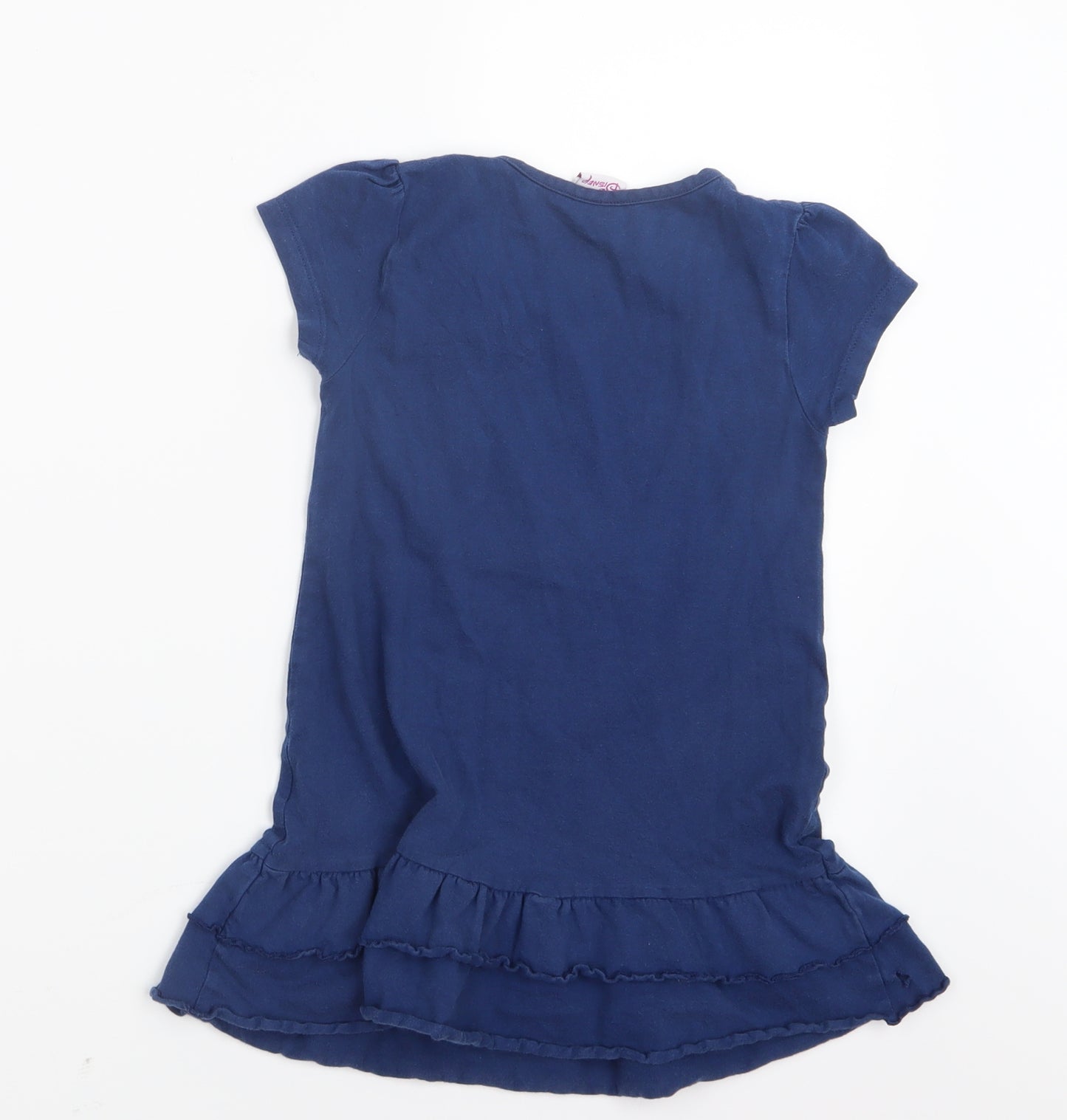 Disney Girls Blue   Basic T-Shirt Size 5-6 Years  - Minnie Mouse