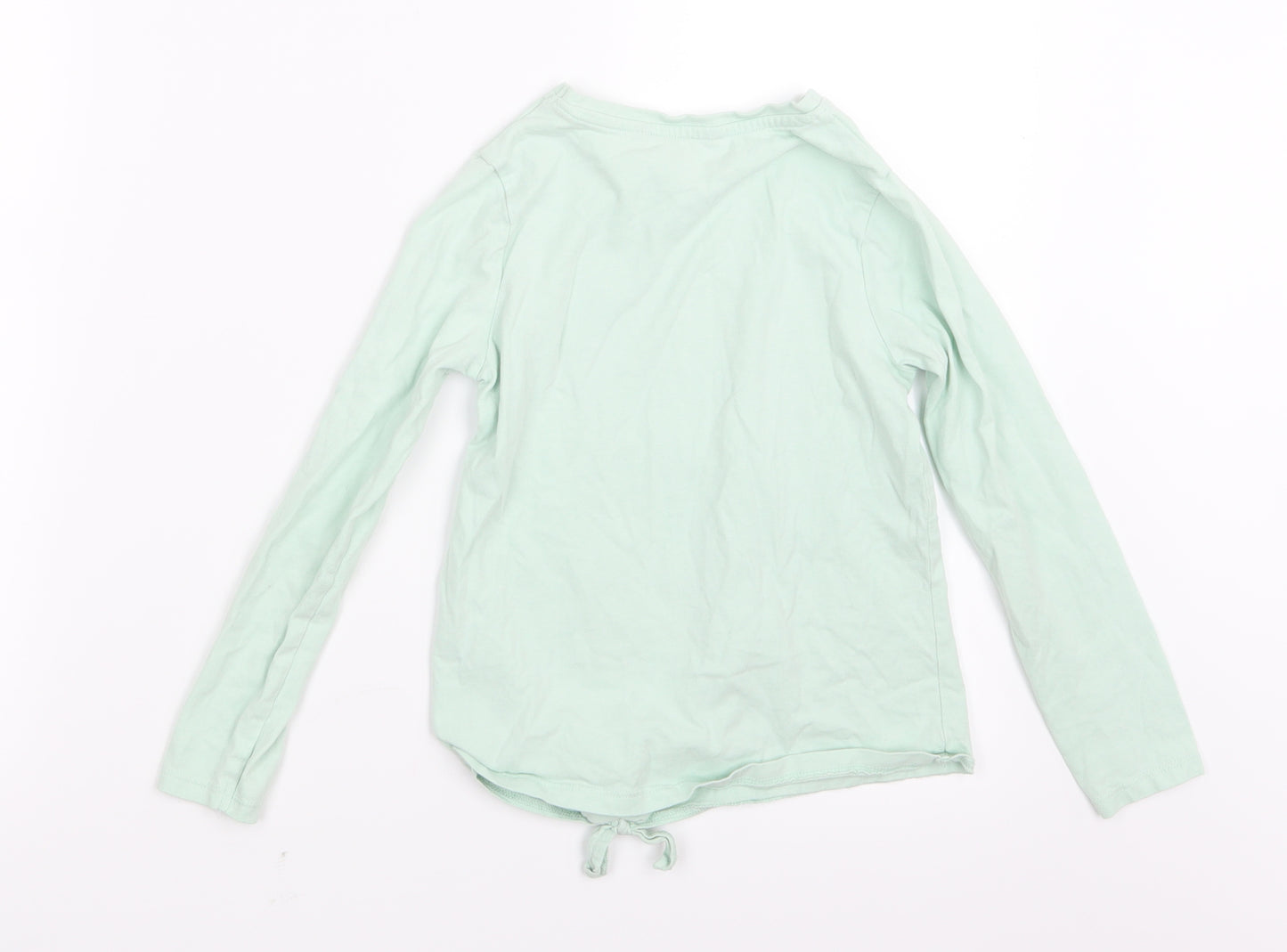 George Girls Green   Basic T-Shirt Size 6-7 Years