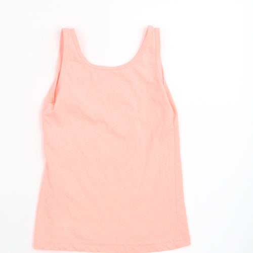 Primark Girls Orange   Basic Tank Size 5-6 Years