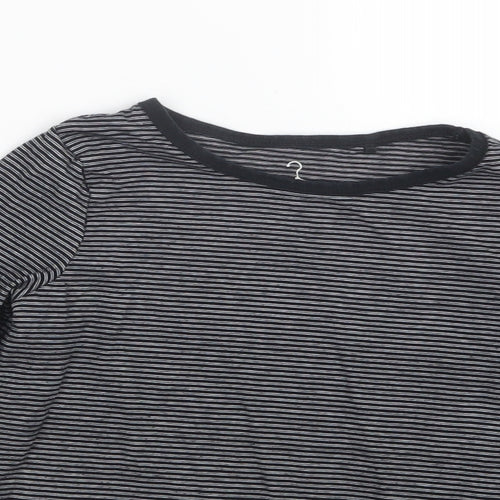 NEXT Boys Black Striped  Basic T-Shirt Size 5 Years