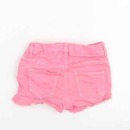 Blue Zoo Girls Pink  Denim Boyfriend Shorts Size 5 Years