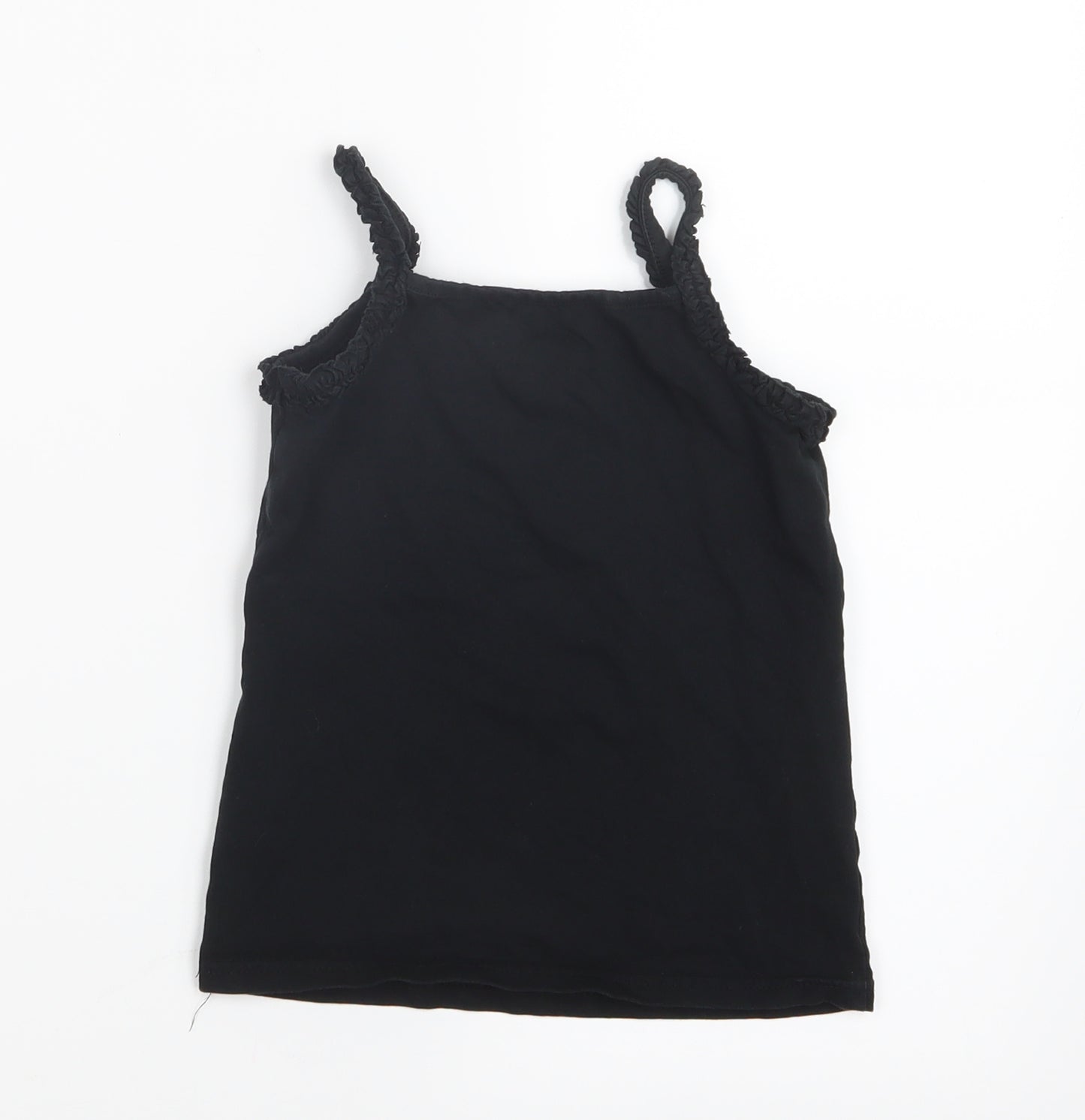 Matalan Girls Black   Basic T-Shirt Size 4-5 Years
