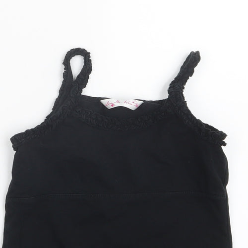 Matalan Girls Black   Basic T-Shirt Size 4-5 Years
