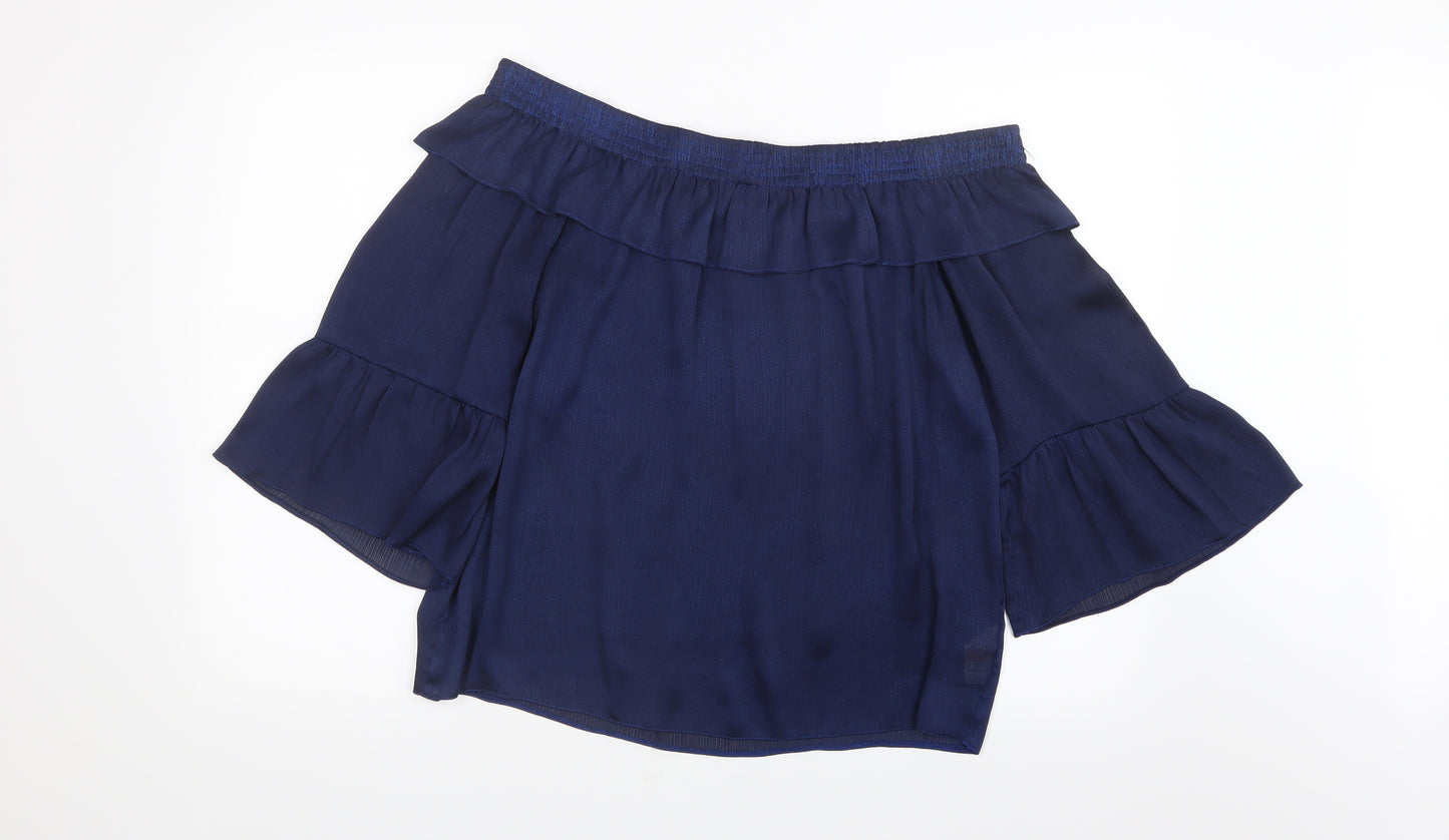 Dorothy Perkins Womens Blue   Basic Blouse Size 12