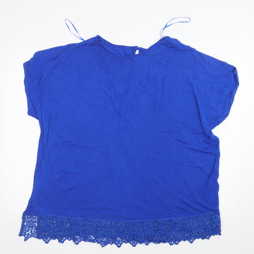 New Look Womens Blue   Basic T-Shirt Size 22  - Inspire