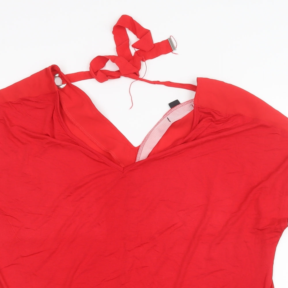 New Look Womens Red   Basic T-Shirt Size 14