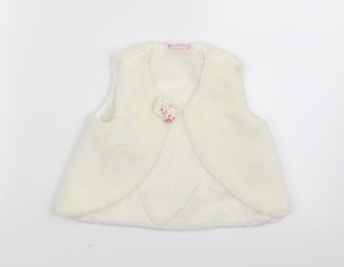 Chloe Louise Girls White   Jacket  Size 6-9 Months