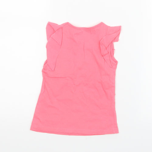 Pep&Co Girls Pink   Basic T-Shirt Size 18-24 Months