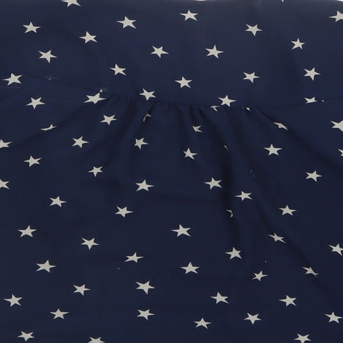 NEXT Girls Blue Geometric Mesh Jacket  Size 7 Years  - Stars
