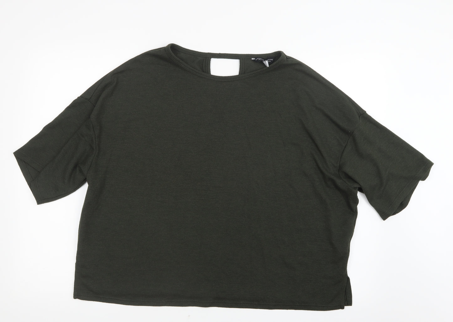 Dorothy Perkins Womens Green  Knit Pullover Jumper Size 16