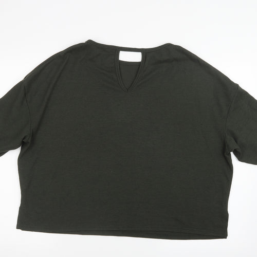 Dorothy Perkins Womens Green  Knit Pullover Jumper Size 16