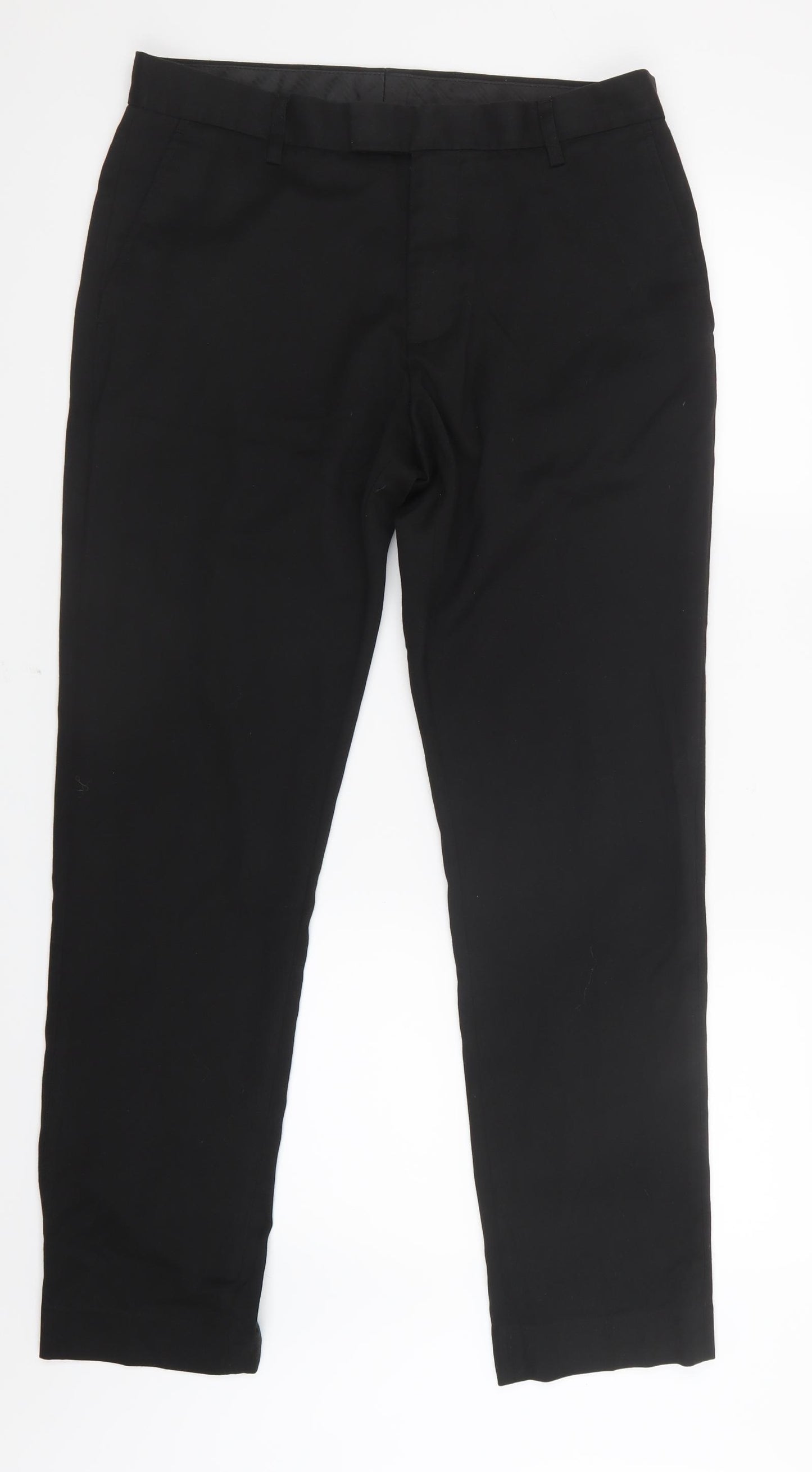 George Mens Black   Trousers  Size 32 in L30 in