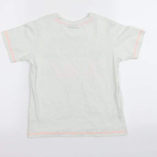 NEXT Girls White   Basic T-Shirt Size 6 Years