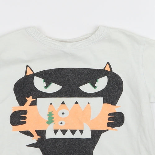 NEXT Girls White   Basic T-Shirt Size 6 Years