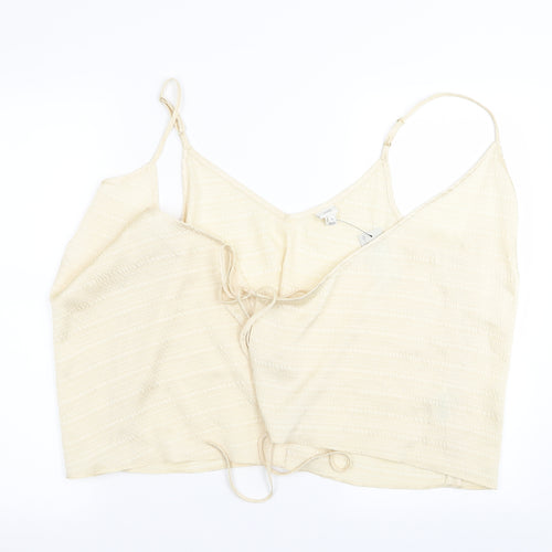 River Island Womens Ivory   Basic Tank Size 16