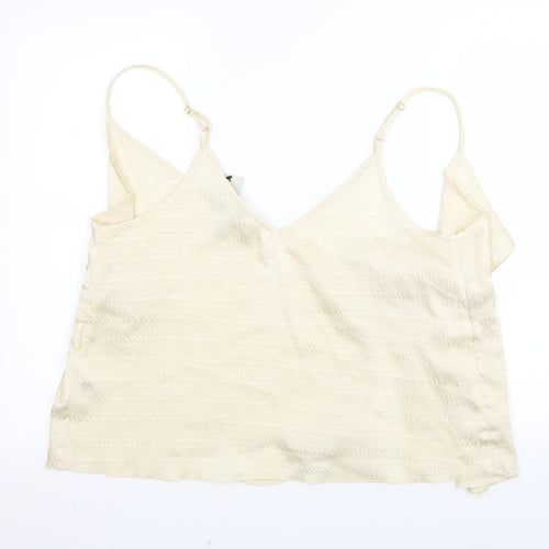 River Island Womens Ivory   Basic Tank Size 16