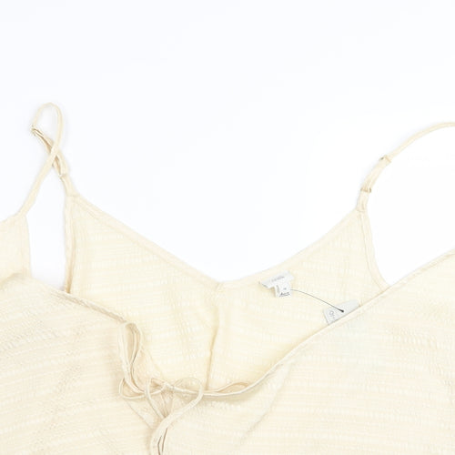 River Island Womens Ivory   Basic Tank Size 16