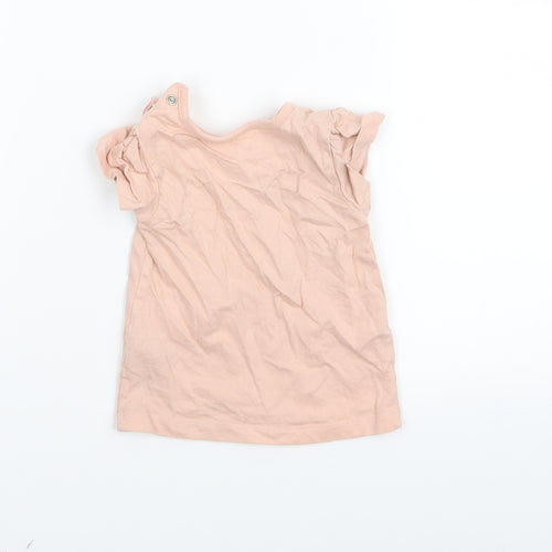 Nutmeg Girls Pink   Basic T-Shirt Size 3-6 Months