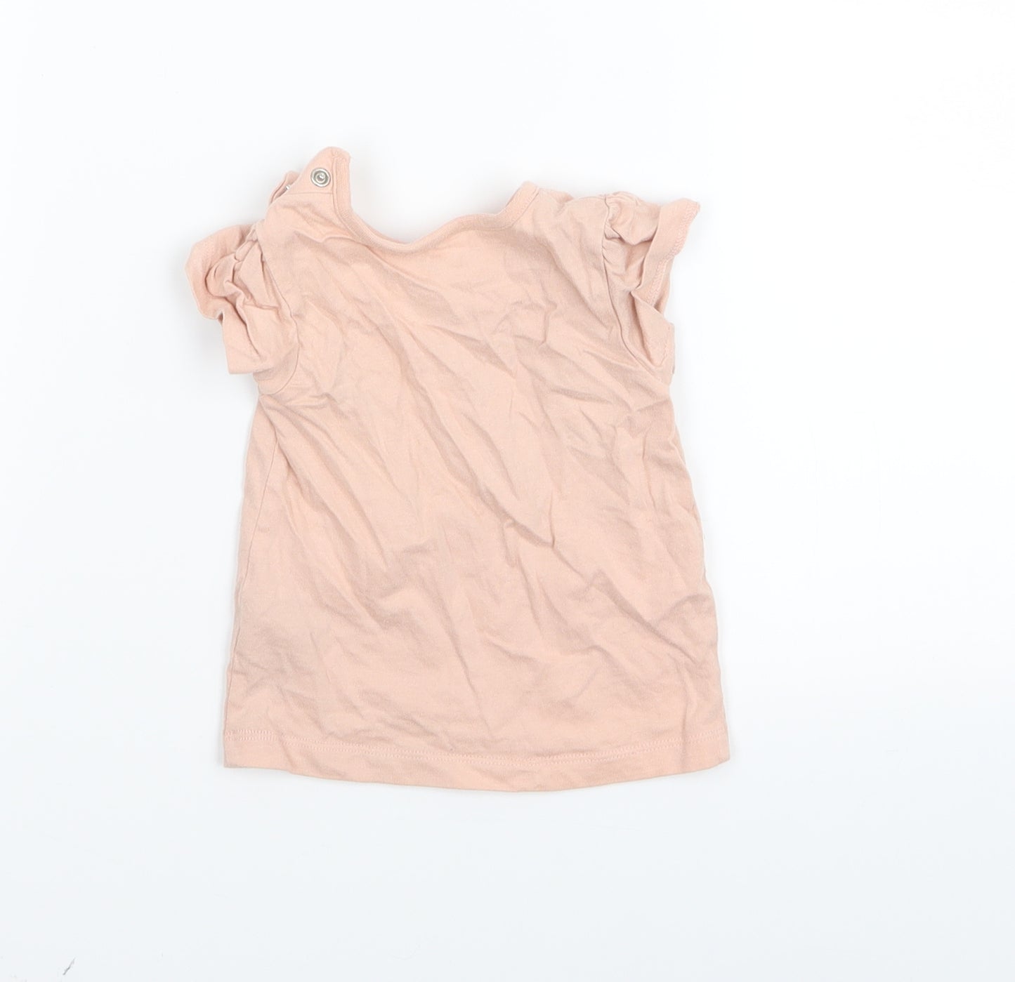 Nutmeg Girls Pink   Basic T-Shirt Size 3-6 Months