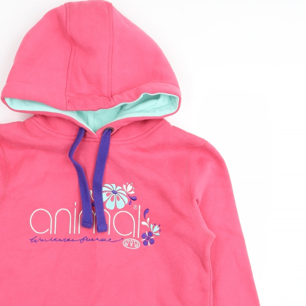 Animal Womens Pink   Pullover Jumper Size 10