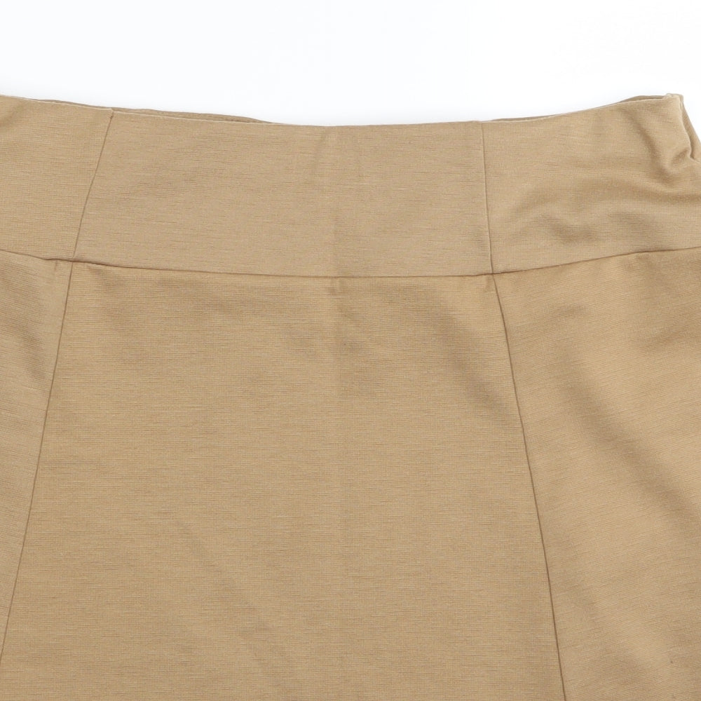 EVIE Womens Beige   Mini Skirt Size 14