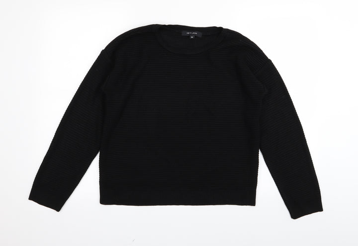 New Look Womens Black Pullover Jumper Size 10
