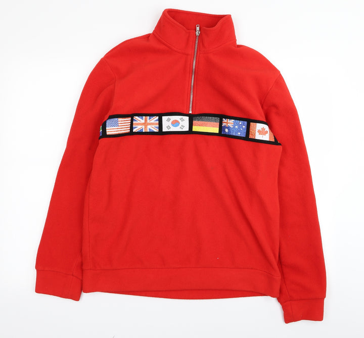 FOREVER 21 Womens Red Pullover Jumper Size XS