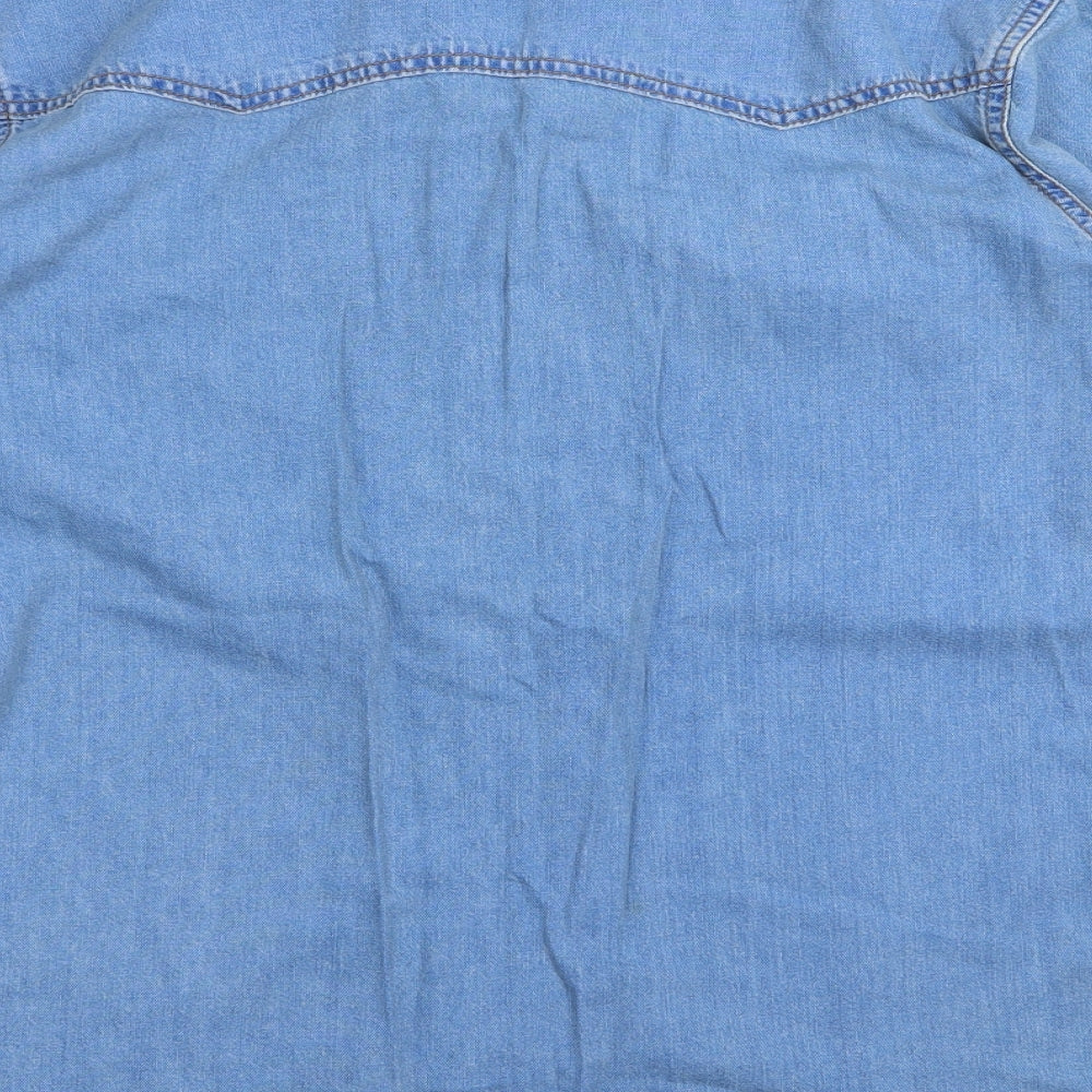 Topshop Womens Blue  Denim T-Shirt Dress  Size 12