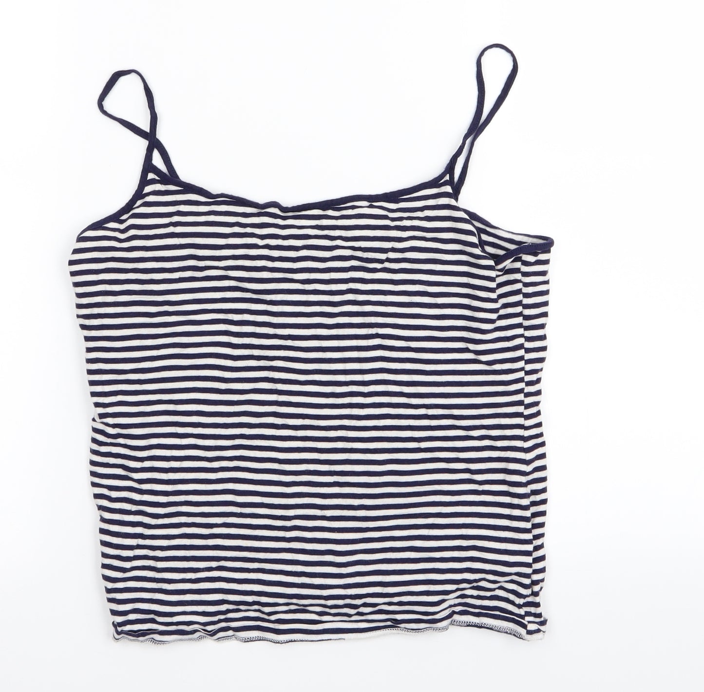 m&s Womens Blue Striped  Camisole Tank Size 14