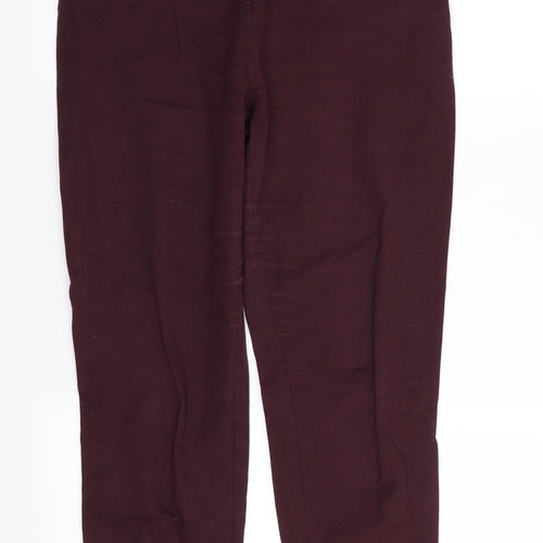 F&F Womens Red   Trousers  Size 8 L26 in