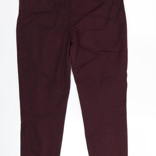 F&F Womens Red   Trousers  Size 8 L26 in