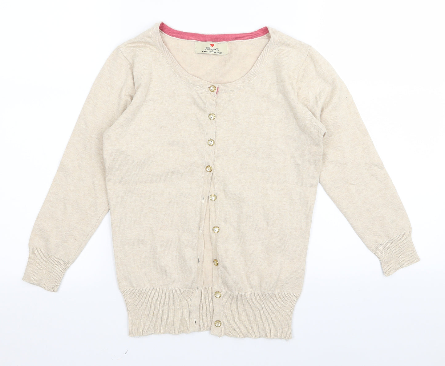 Primark Womens Beige   Cardigan Jumper Size 8